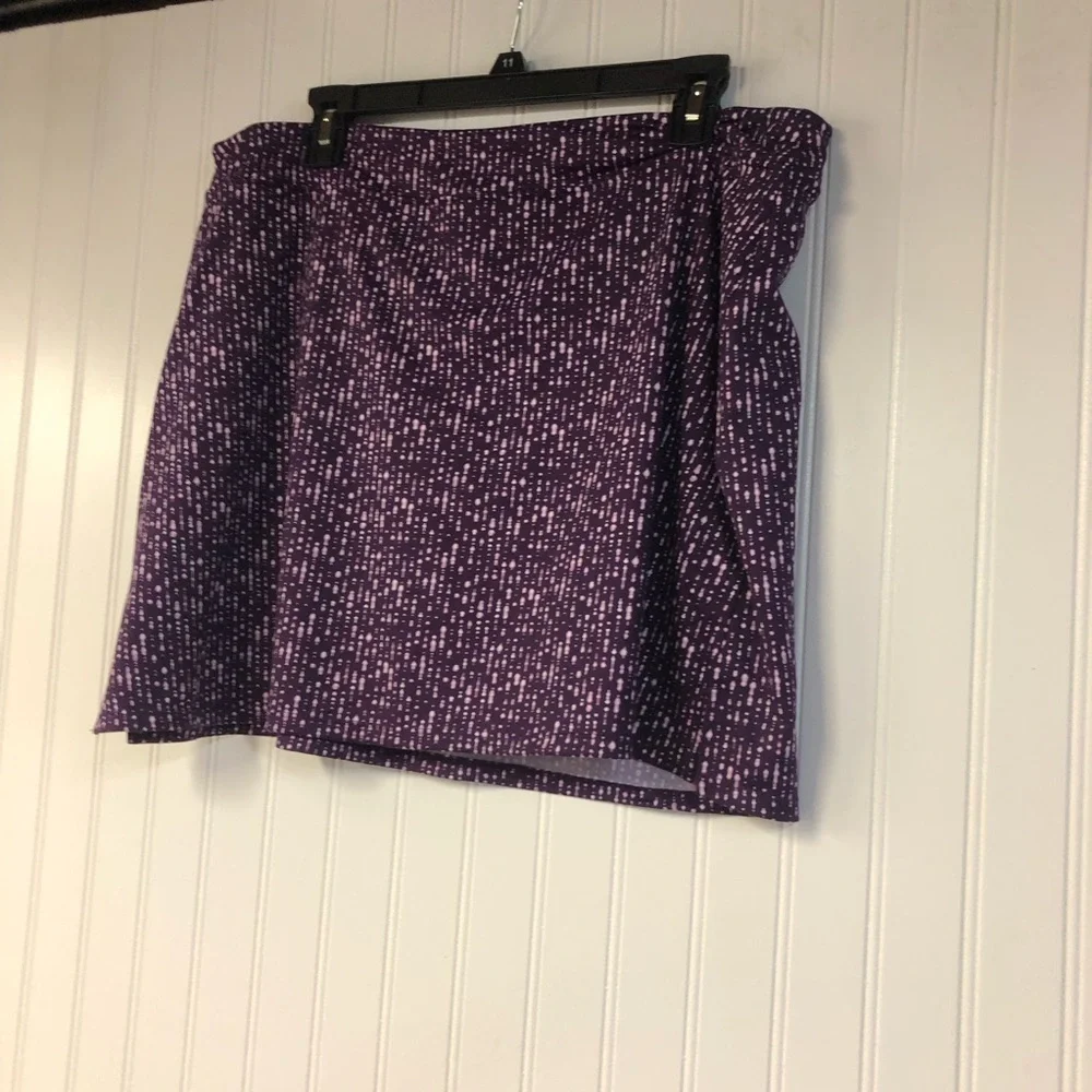 Tranquility Purple Patterned Women's Skort Women’s XL Athletic Peformance